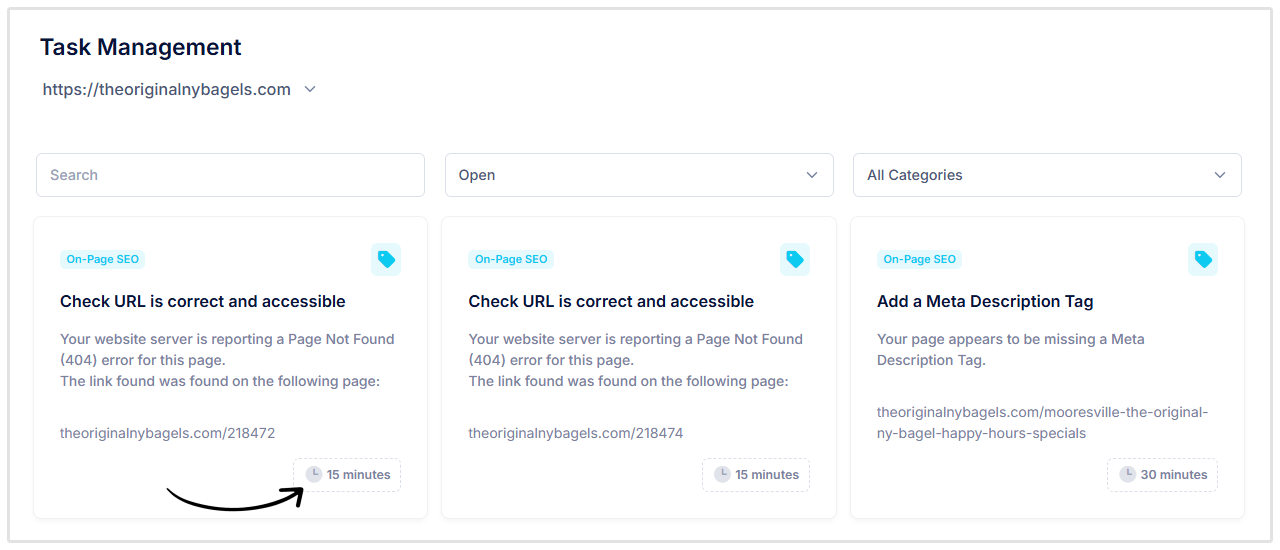 Czas na ukończenie zadania